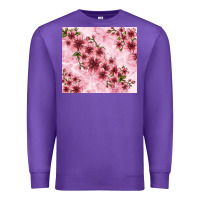 Purple hibiscus flowers with glitter Premium Sweatshirt - TumblerDesignByShophia