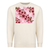 Sandshell hibiscus flowers with glitter Premium Sweatshirt - TumblerDesignByShophia