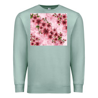 Seafoam hibiscus flowers with glitter Premium Sweatshirt - TumblerDesignByShophia