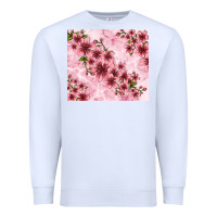 White hibiscus flowers with glitter Premium Sweatshirt - TumblerDesignByShophia