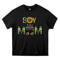 Black boy mom Heavy Core Tee - CowhideDigitalArt