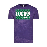 Cloud Purple lucky vibes Vintage Tee - MaliasSmallBusiness