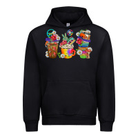 Black hippie coffee cups bbs Urban Hoodie - BundleAndBundleShop