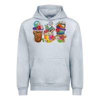 Heather Grey hippie coffee cups bbs Urban Hoodie - BundleAndBundleShop
