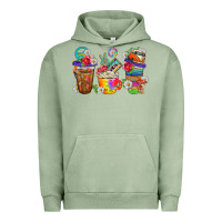 Pigment Oil Green hippie coffee cups bbs Urban Hoodie - BundleAndBundleShop