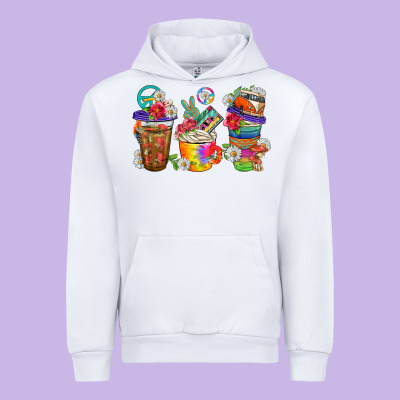 Hippie Coffee Cups Bbs Urban Hoodie Designed By Bundleandbundleshop