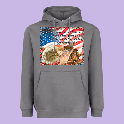 God Bless The Usa Heavyweight Hoodie Designed By Tumblerdesignbyshophia