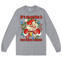 Heather Grey its abuelita and pan dulce season mexican santa Long Sleeve Tee - MaliasSmallBusiness