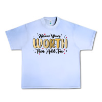 Grape Ice know your worth Urban Heavy Tee - MaliasSmallBusiness