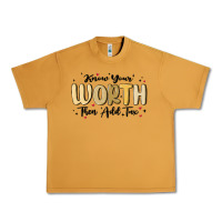 Peanut Butter know your worth Urban Heavy Tee - MaliasSmallBusiness