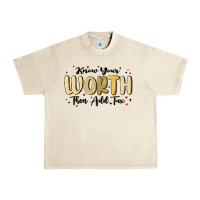 Sandshell know your worth Urban Heavy Tee - MaliasSmallBusiness