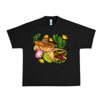 Black burrito  with sombrero and union with cactus Urban Heavy Tee - AdoDesignShop