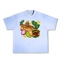Grape Ice burrito  with sombrero and union with cactus Urban Heavy Tee - AdoDesignShop
