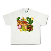 Pistachio burrito  with sombrero and union with cactus Urban Heavy Tee - AdoDesignShop