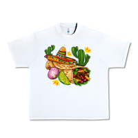 White burrito  with sombrero and union with cactus Urban Heavy Tee - AdoDesignShop