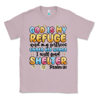 Lilac god is my refuge and my fortress under his wings Classic Tee - MaliasSmallBusiness