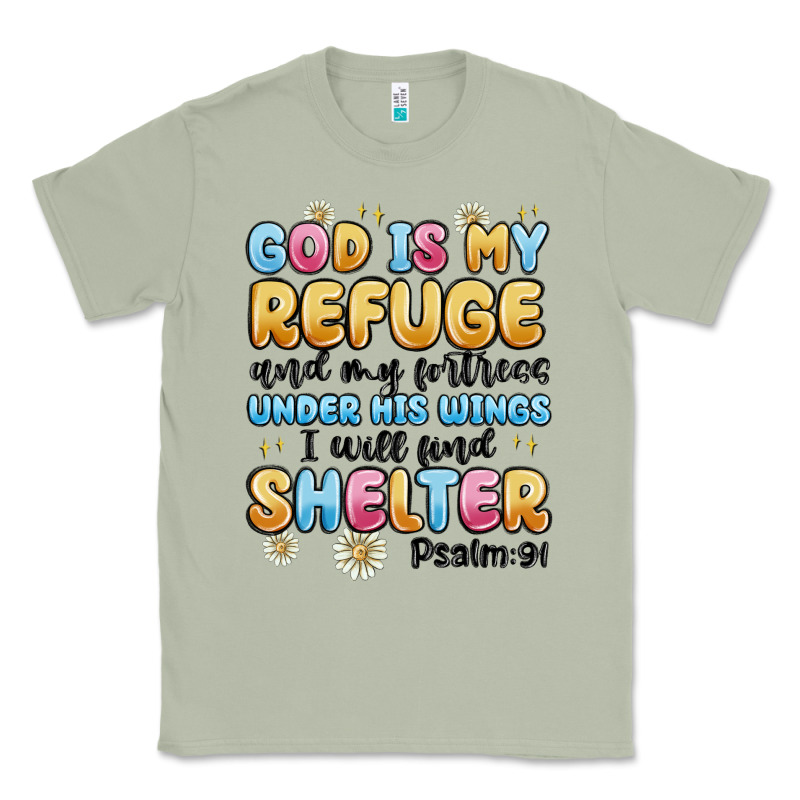 God Is My Refuge And My Fortress Under His Wings Classic Tee by MaliasSmallBusiness | Teevron
