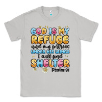 Moon Dust god is my refuge and my fortress under his wings Classic Tee - MaliasSmallBusiness