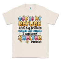 Natural god is my refuge and my fortress under his wings Classic Tee - MaliasSmallBusiness