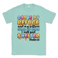 Seafoam god is my refuge and my fortress under his wings Classic Tee - MaliasSmallBusiness