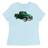 Baby Blue western green truck right 34 view 1 Ladies Tee - FaDigitalArtStudio