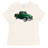 Bone western green truck right 34 view 1 Ladies Tee - FaDigitalArtStudio