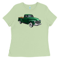 Matcha western green truck right 34 view 1 Ladies Tee - FaDigitalArtStudio