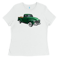 White western green truck right 34 view 1 Ladies Tee - FaDigitalArtStudio
