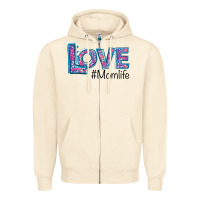 Sandshell Love Mom Life Zipper Hoodie - Bettercallsaul