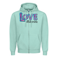 Seafoam Love Mom Life Zipper Hoodie - Bettercallsaul