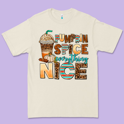 Pumpkin Spice Everything Nice Premium Tee Designed By Adodesignshop