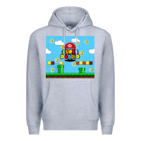 Heather Grey super daddio Premium Hoodie - TumblerDesignByShophia