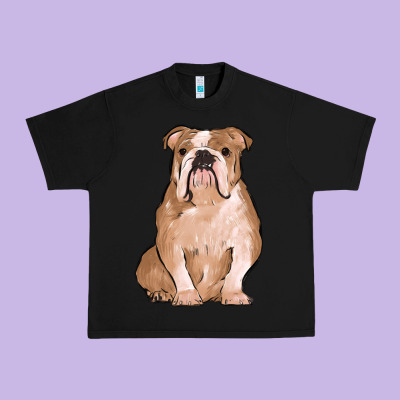 Bulldog Urban Heavy Tee Designed By Maliassmallbusiness