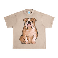 French Oak bulldog Urban Heavy Tee - MaliasSmallBusiness