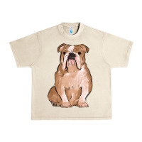 Sandshell bulldog Urban Heavy Tee - MaliasSmallBusiness