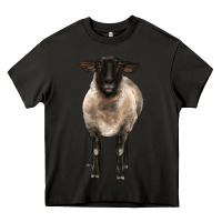 Asphalt suffolk ewe front Heavy Core Tee - BarkalooDesign