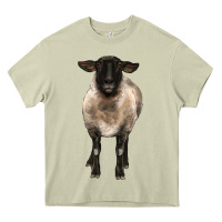 Mossy suffolk ewe front Heavy Core Tee - BarkalooDesign