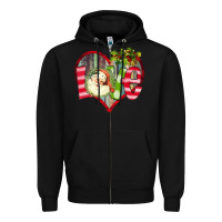 Black Love Christmas Santa Zipper Hoodie - Bettercallsaul