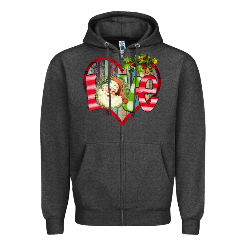 Love Christmas Santa Zipper Hoodie by Bettercallsaul | Teevron