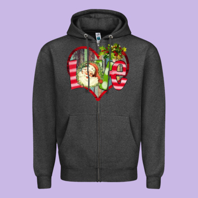 Love Christmas Santa Zipper Hoodie Designed By Bettercallsaul