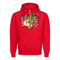 Red Love Christmas Santa Zipper Hoodie - Bettercallsaul