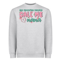 Heather Grey my favorite people call me nana Heavyweight Sweatshirt - MaliasSmallBusiness