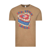 Vintage Coffee happy birthday america Vintage Tee - MaliasSmallBusiness