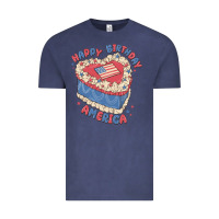 Vintage Denim happy birthday america Vintage Tee - MaliasSmallBusiness