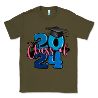 Army Green class of 2024 Classic Tee - MaliasSmallBusiness