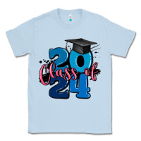 Dusty Blue class of 2024 Classic Tee - MaliasSmallBusiness