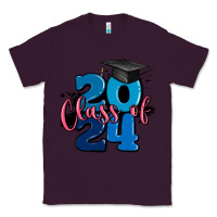 Plum class of 2024 Classic Tee - MaliasSmallBusiness