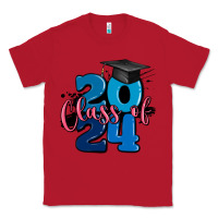 Red class of 2024 Classic Tee - MaliasSmallBusiness