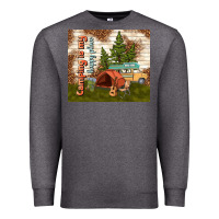 Charcoal Heather camping is my happy place Premium Sweatshirt - TumblerDesignByShophia