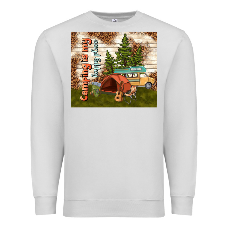 Camping Is My Happy Place Premium Sweatshirt by TumblerDesignByShophia | Teevron